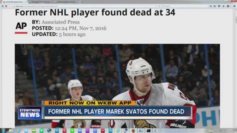 Former Nhl Player Found Dead At 34 Youtube