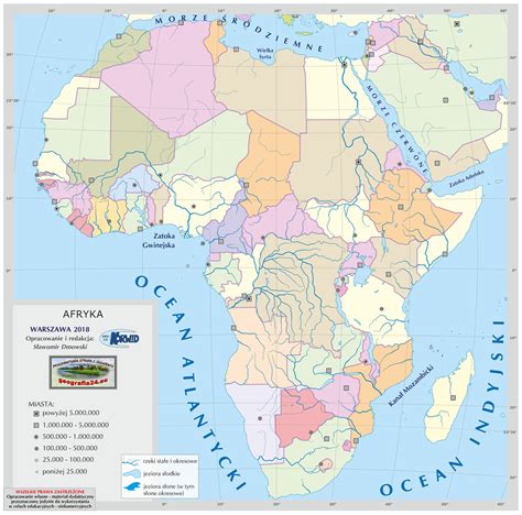 Mapa Afryki Polityczna Mapa