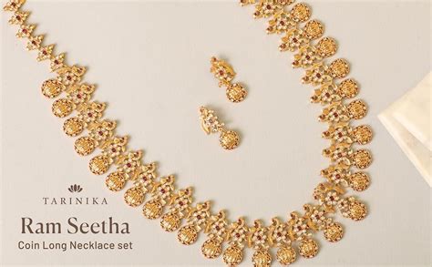 Buy Tarinika Antique Gold Plated Namita Short Necklace Set With Flower