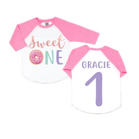 Sweet One Donut 1st Birthday Shirt First Birthday Outfit Etsy