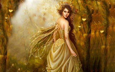 Gorgeous Autumn Fairy Beautiful Fairies Fairy Background Celtic Goddess