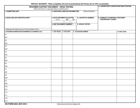 Dd Form 2624 Fill Out Sign Online And Download Fillable Pdf