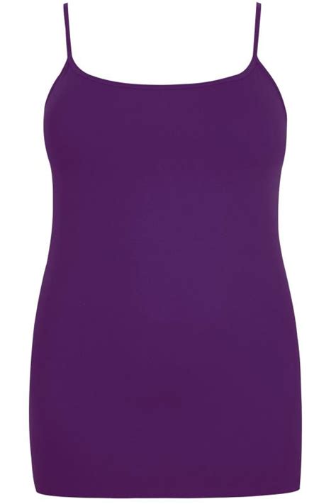 purple cami vest top plus size 16 to 36