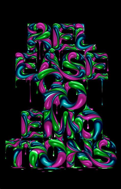 Release Emotions By Stefan Chinof Via Behance Typography Poster