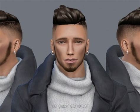 Sebastian Bach Natural Curly Hair For Male Sims 4 Hair