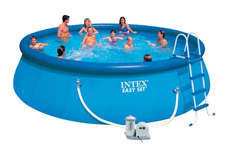 Intex 18 X 48 Easy Set Pool With Safety Ladder Ground Cloth Pool
