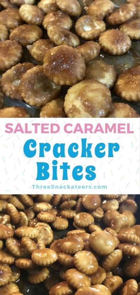 Salted Caramel Cracker Bites • The Three Snackateers Snack Mix