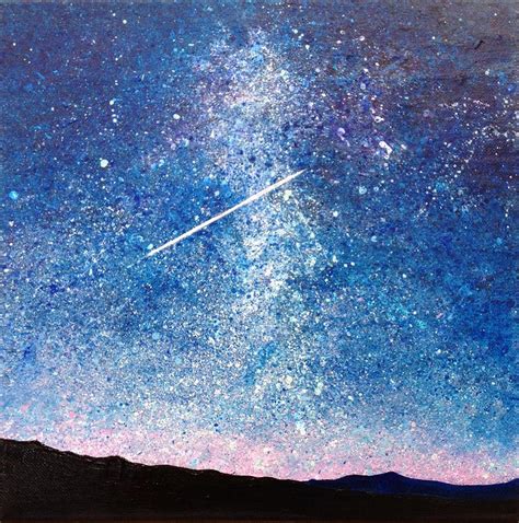Shooting Star Painting By Ivy Stevens Gupta