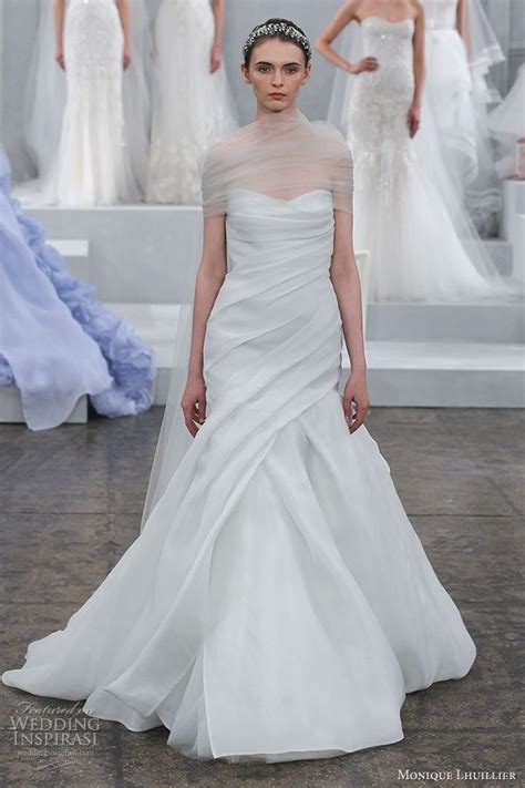 Monique Lhuillier Spring 2015 Wedding Dresses Wedding Inspirasi Plus