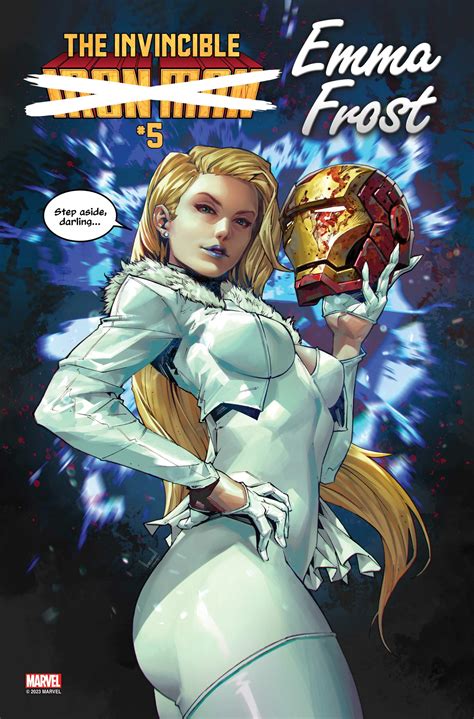 Destiny Fulfilled Emma Frost Joins Invincible Iron Man In April Comicon