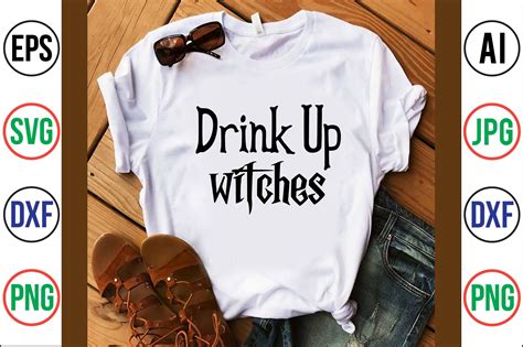 Drink Up Witches Svg Cut File By Orpitabd Thehungryjpeg