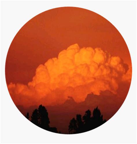 Cloud Silhouettes Orange Aesthetic Aestheticcircle Orange Aesthetic
