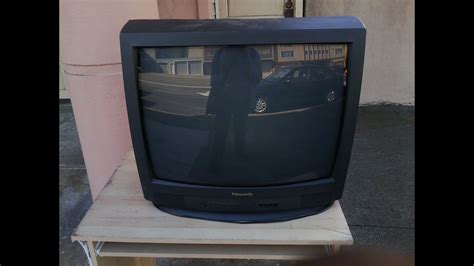Re Trashed 2002 Panasonic Ct 25g6e Crt Television Set On The Street Youtube