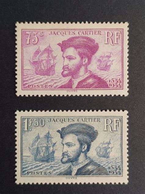 france 1934 no 296 297 mint “jacques cartier” catawiki