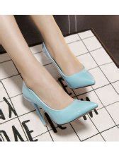 High Quality Solid Color Pointed Toe Thin Heel Korean Ol Pumps