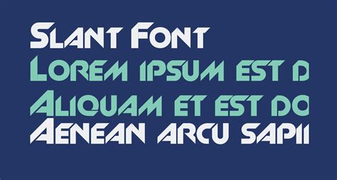 Slant Free Font What Font Is