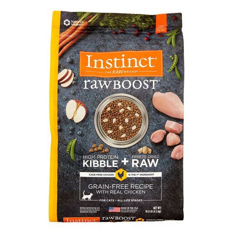 Nature's variety had a voluntary recall in february 2013 for one batch of instinct® raw organic chicken formula for cats. Instinct Raw Boost Grain-Free Recipe with Real Chicken ...