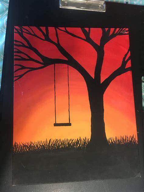 √ Simple Sunset Painting