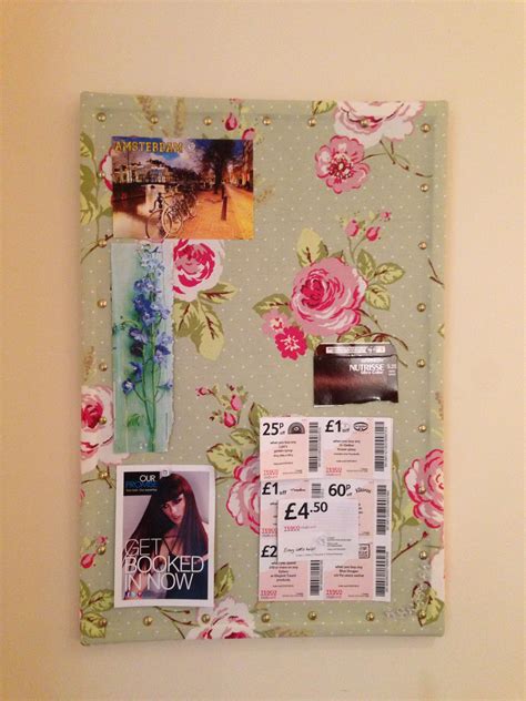 Pin Board For The Kitchen Covered In Cath Kidston Style Fabric Magazine
