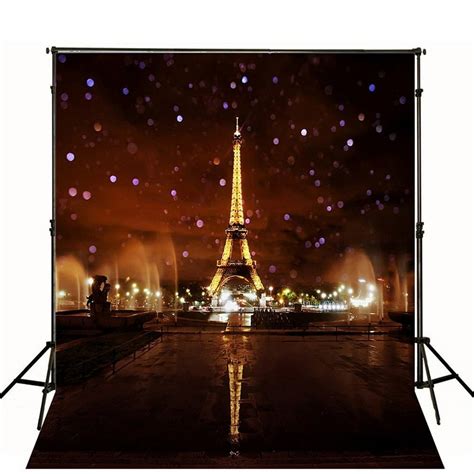Hellodecor Polyester Fabric Photography Backdrop 5x7ft Paris Lighting
