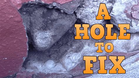 Small holes or cracks in your walls are common in any home. Hole in Concrete Steps - YouTube