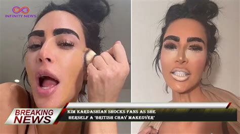 Kim Kardashian Shocks Fans As She Herself A ‘british Chav Makeover