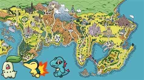 Pokemon Johto And Kanto Map