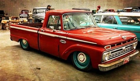 1966 F100 Bagged And 4 Linked With Drop Beams Up Front 20 Steelies