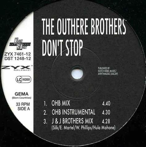The Outhere Brothers Dont Stop 1994 Vinyl Discogs