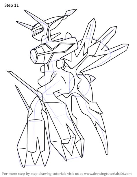 Pokemon Dialga Coloring Pages Sketch Coloring Page
