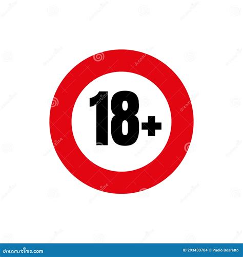 Under 18 Sign Warning Symbol Over 18 Only Censored Stock Illustration Illustration Of Illegal