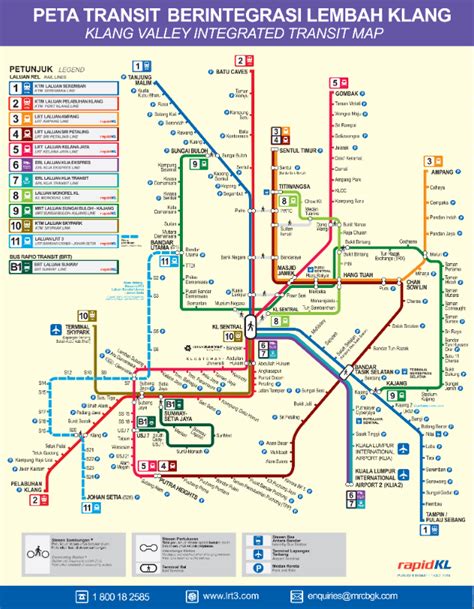 Great for everyday reference or tourist use. Klang Valley Integrated Transit Map | LRT3
