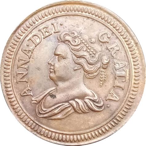 Buy 1714 United Kingdom 1 Farthing Anne Red Copper