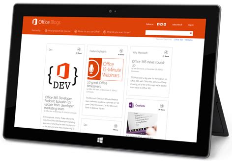 Microsoft Office Blogs Website Portfolio Webdevstudios