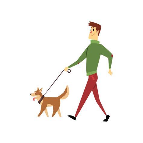 Best Walk The Dog Illustrations Royalty Free Vector Graphics And Clip
