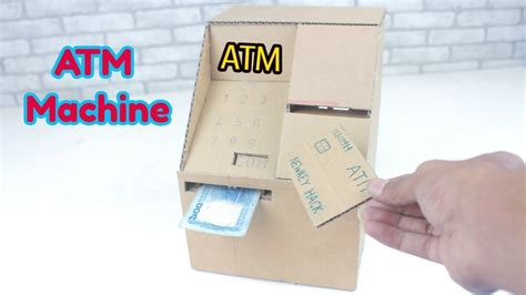 how to make personal atm machine diy atm machine youtube