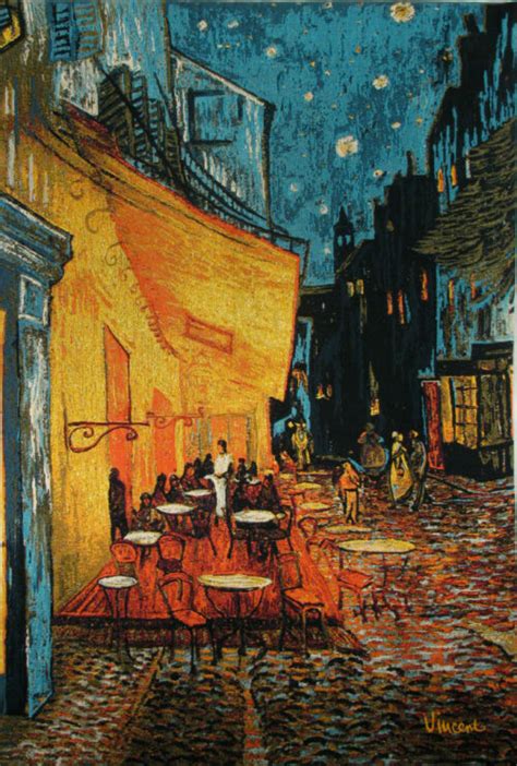 Van Gogh Cafe Terrace At Night Vincent Van Gogh Tapestries