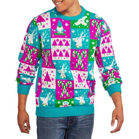 Ugly Christmas Sweater Multicolor Mens Ugly Christmas Sweater