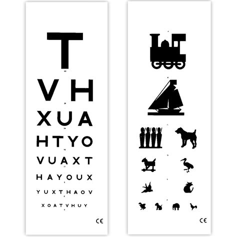 Eye Test Chart 3 Metre Distance Health And Care