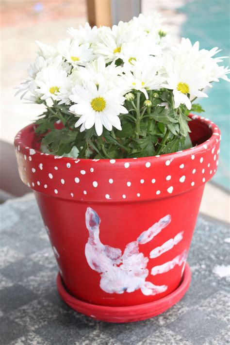 Pot Painting Ideas For Mothers Day