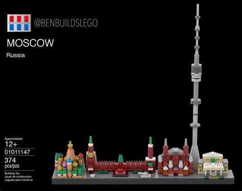 Lego Moc Moscow Skyline By Benbuildslego Rebrickable Build With Lego