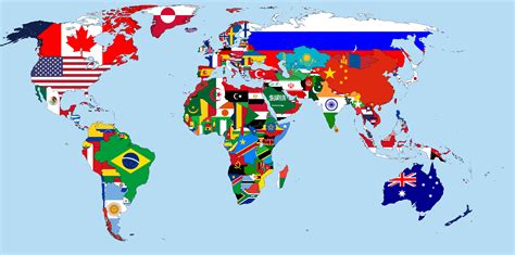 New World Map Countries Flag 2022 World Map Blank Printable