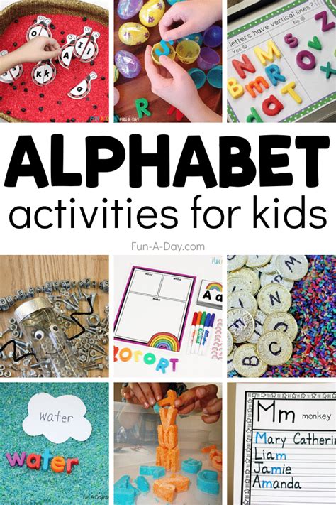 Alphabet Activities that Engage Young Kids as They Learn - Fun-A-Day!