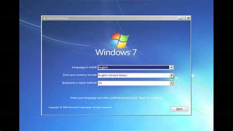 Installing Windows 7 For The First Time Final Release Retail Youtube