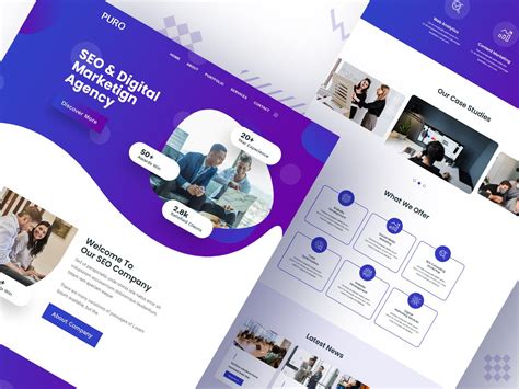 Seo And Digital Marketing Agency Landing Page Template Uplabs