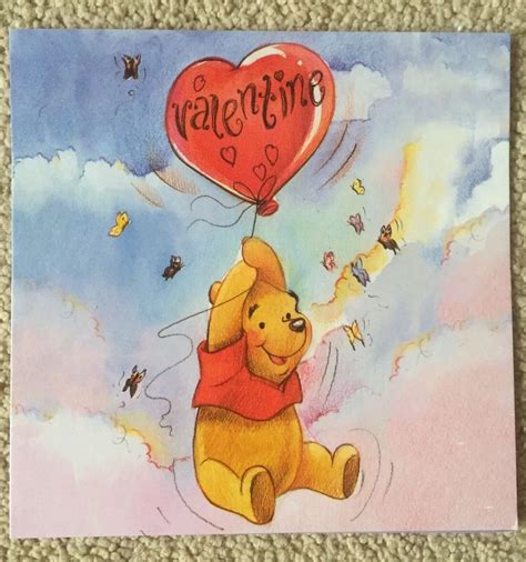 Valentine Pooh | Valentine drawing, Winnie the pooh, Pooh bear