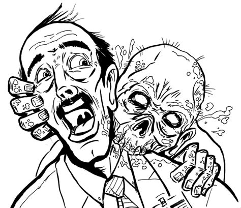 Zombie Outline Drawing At Getdrawings Free Download