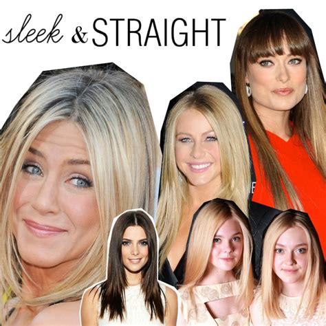 Sleek And Straight Celeb Trend For All Ages Stylecaster