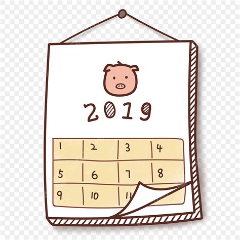 Pig Year Image Pig Piggy Pig Year Calendar Calendar Line Drawing