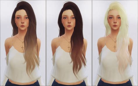 Sims 4 Hairs Ellie Simple Simpliciaty`s Heaventide Hair Retextured